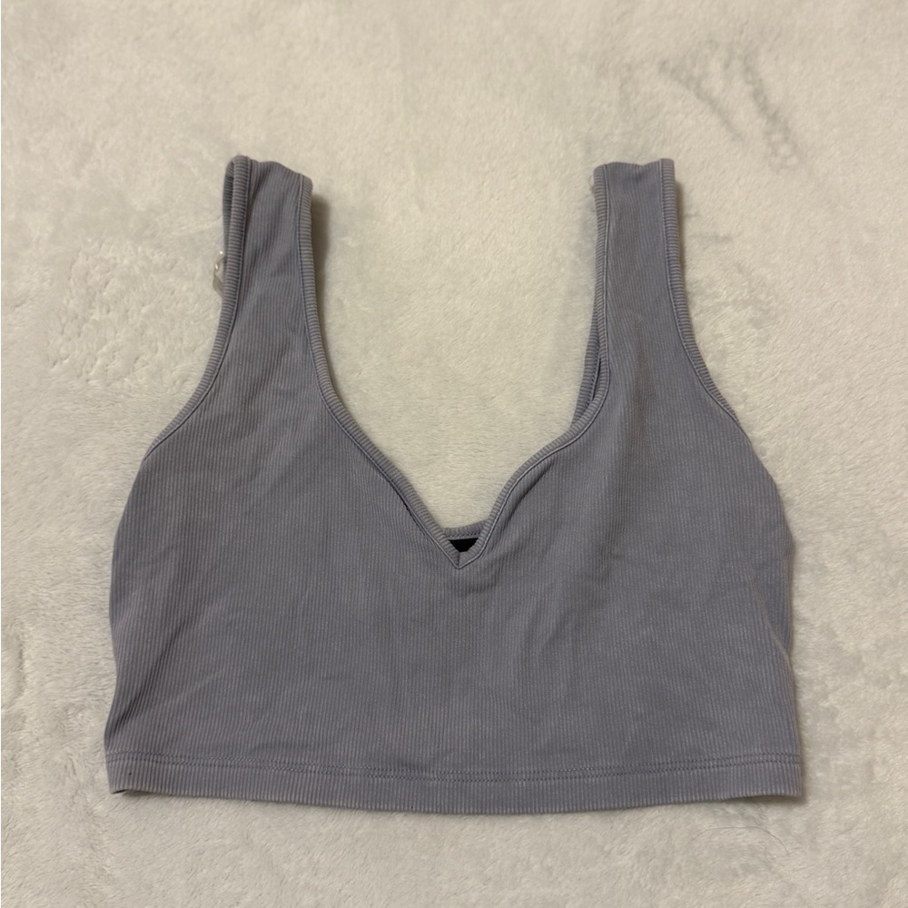 Target Women's Purple Ribbed Top